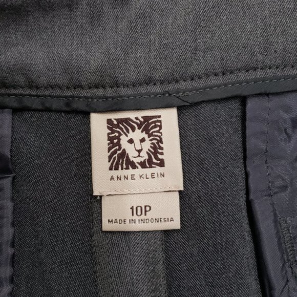 Anne Klein Gray Pants Size 10P - Picture 3 of 5